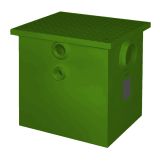 Josam 60500B series cast iron oil separator, a draw-off gravity-type interceptor for removing oil and sediment from industrial waste streams