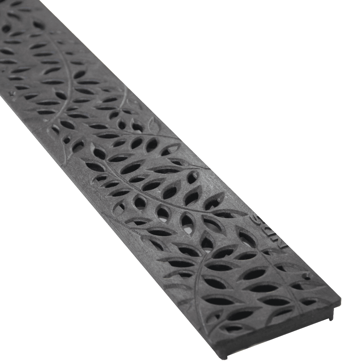NDS Mini Channel Decorative Botanical Grate - Black