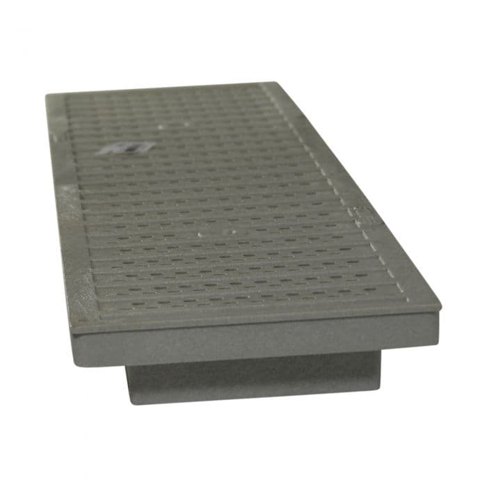 NDS Dura-Slope Plastic Perforated Channel Grate - Gray