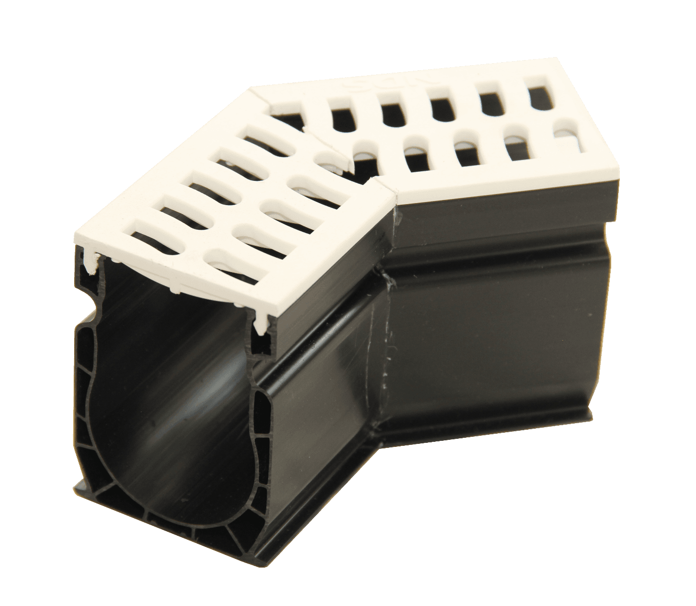 NDS Slim Channel Fabricated 45 Degree Angle - White