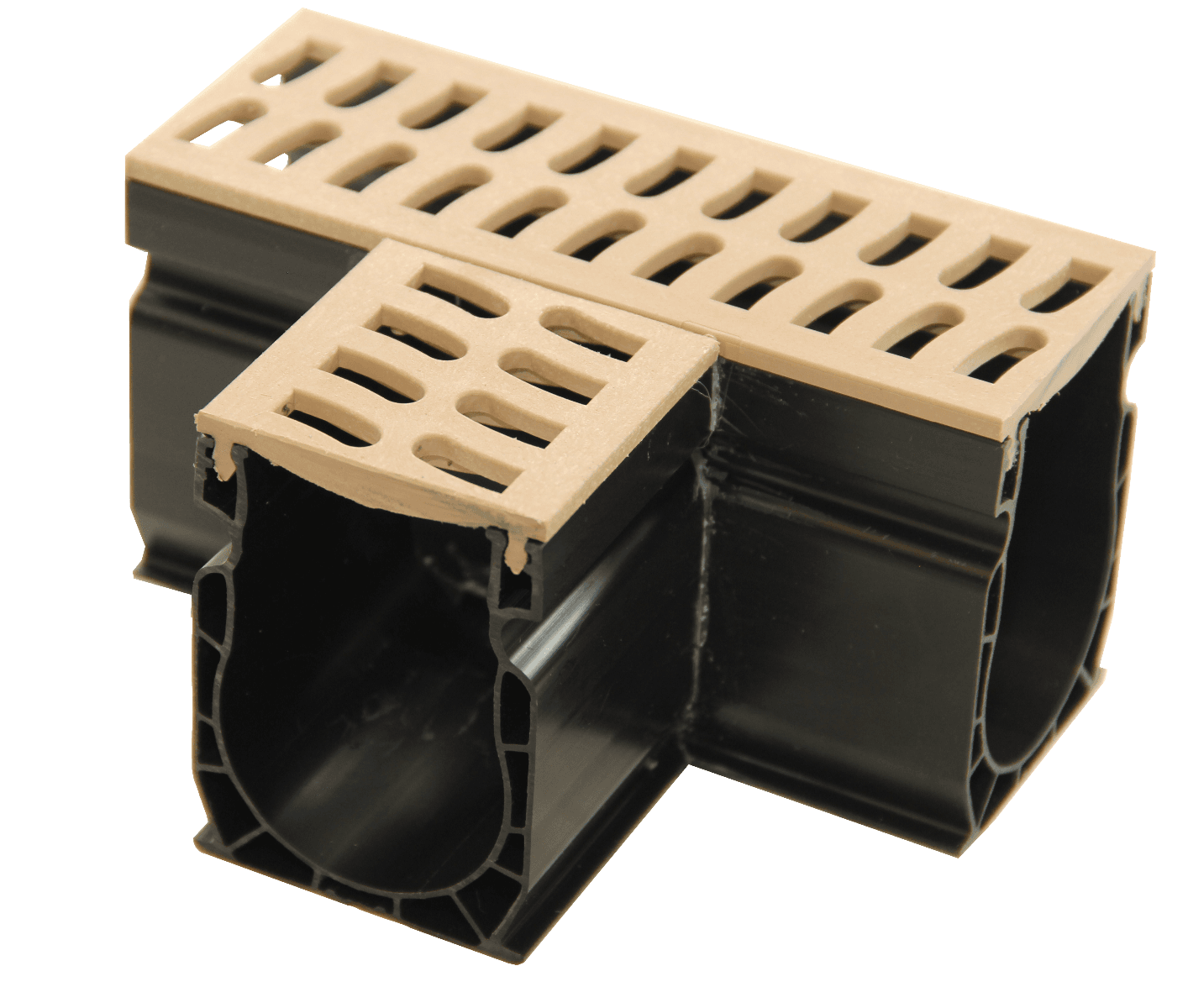 NDS Slim Channel Fabricated Tee Grate - Sand