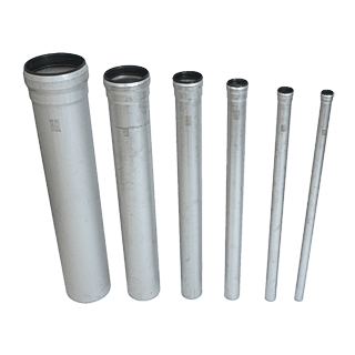 Josam JP-0100 316L stainless steel push-fit drainage pipe with EPDM gasketed socket for no-weld sanitary and storm piping