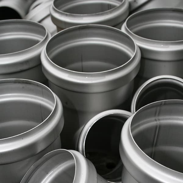 ACO Pipe stainless steel push-fit socketed pipe sections for waste and soil drainage