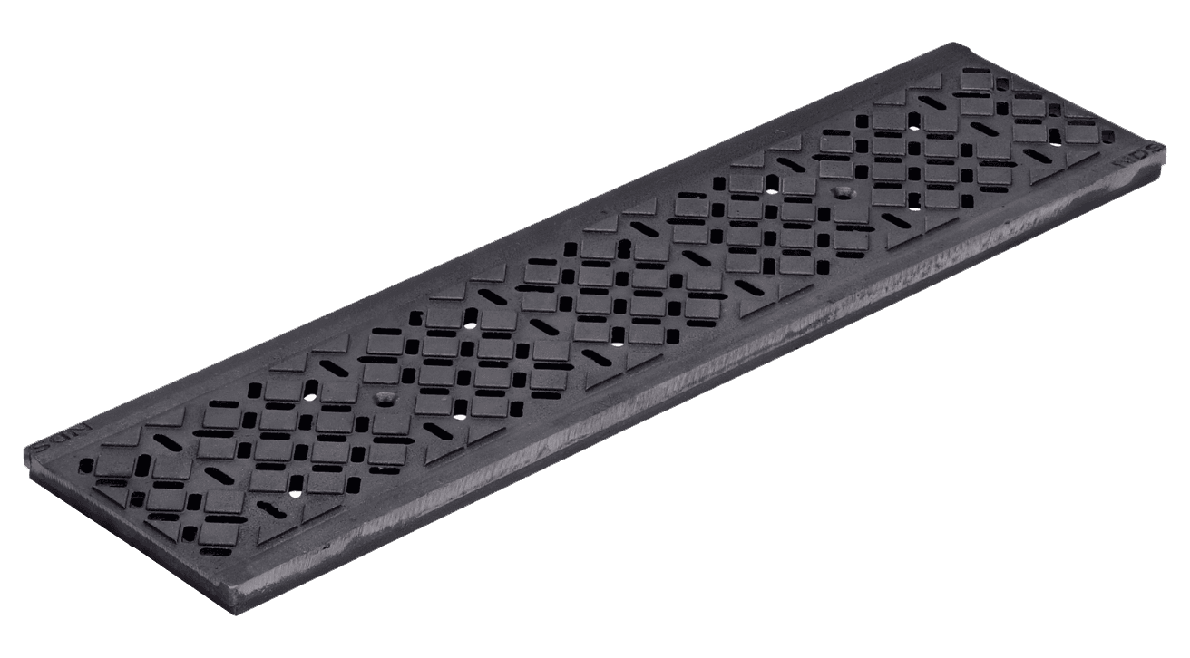 NDS Dura Slope Raw Iron Grate - Decorative Diamond Pattern
