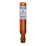 Josam copper shell shock absorber water hammer arrestor with threaded pipe connection