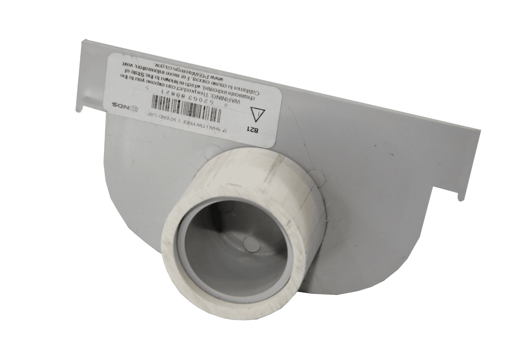 NDS 5" Shallow Profile Channel Drain End Cap/End Outlet