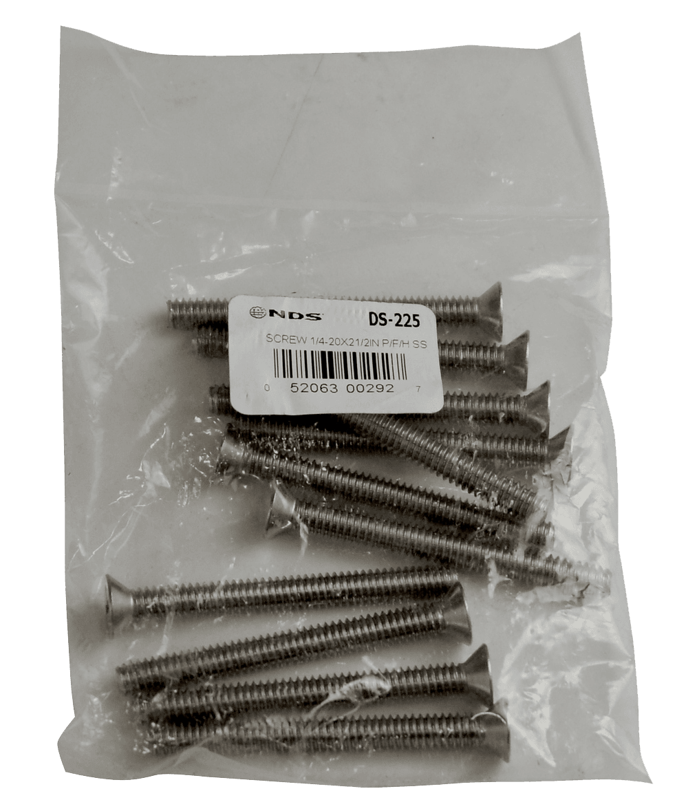 NDS Dura Slope Ductile Iron Frame Screws - FH # 1/4-20 x 2-1/2"