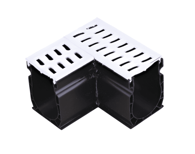 NDS Slim Channel Fabricated 90 Degree Angle - White